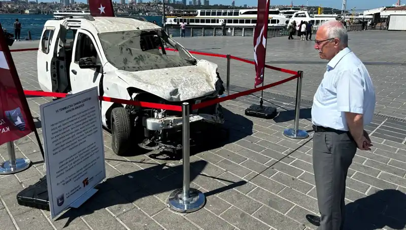 15 Temmuz Darbe Girişiminde Ezilen Otomobiller Sergisi Açıldı