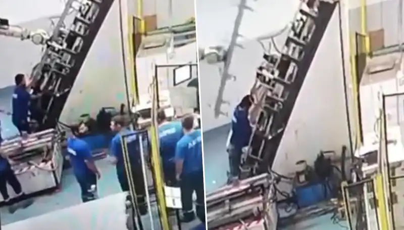 Fabrikada Dehşet Anları: Makine Sırtına Saplandı, İşçi Hastaneye Kaldırıldı!