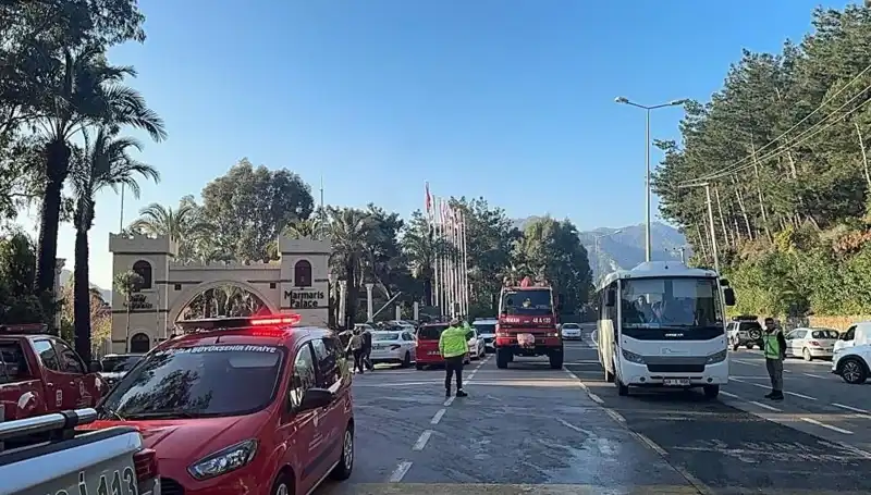 Muğla'da Lüks Otelde Kendiliğinden Yangın Patlak Verdi