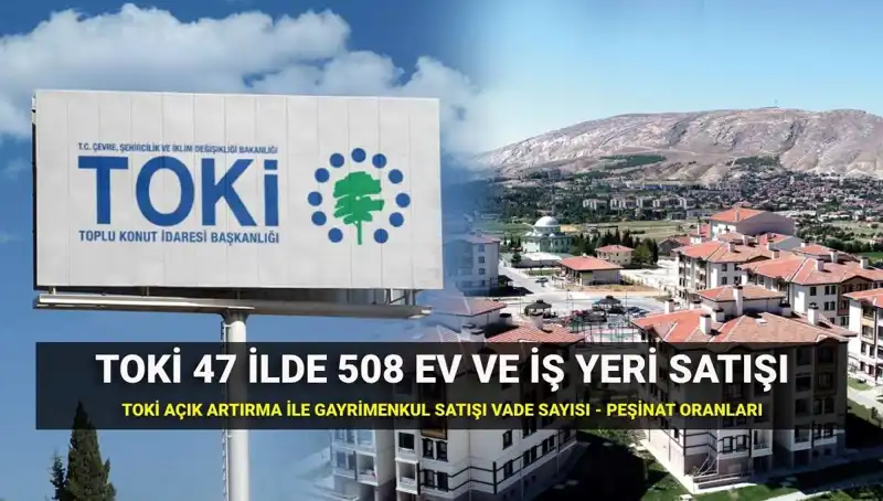TOKİ 508 Ev ve İş Yeri Satışı: Açık Artırma Detayları!